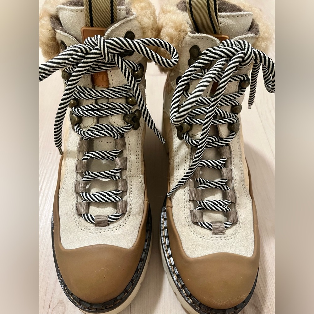 Scotch and Soda Olivine Wool Lace Up Boots - Picture 9 of 14